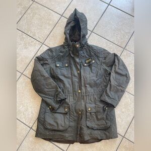 Barbour Waxed Cotton Jacket - Size 12